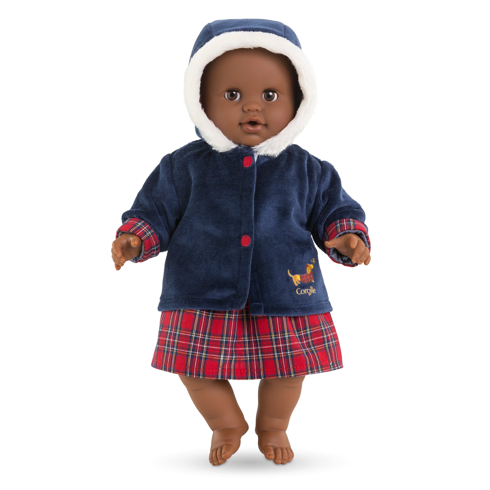 Manteau Corolle En Fêtes Pour Poupon 36 Cm