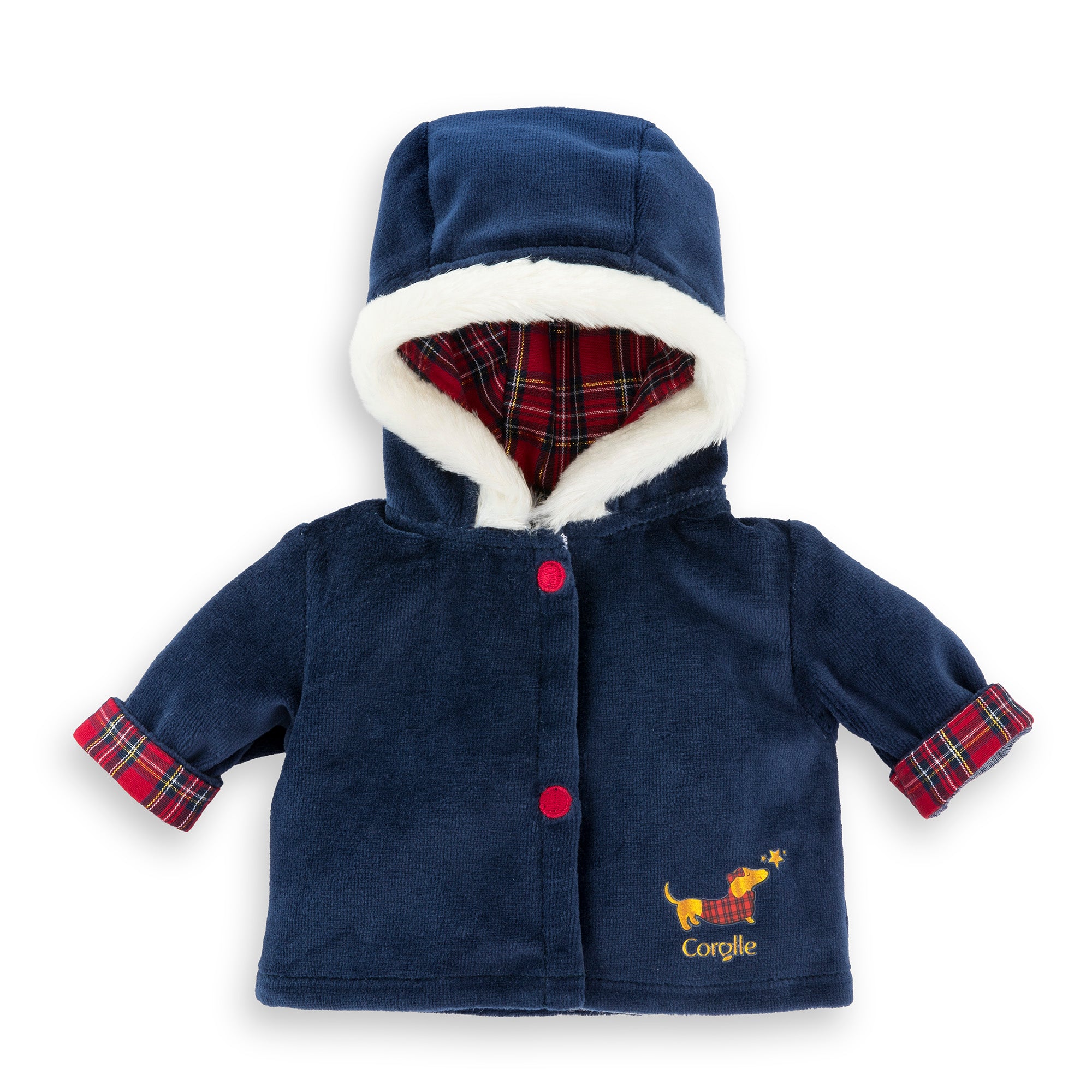 Manteau Corolle En Fêtes Pour Poupon 36 Cm