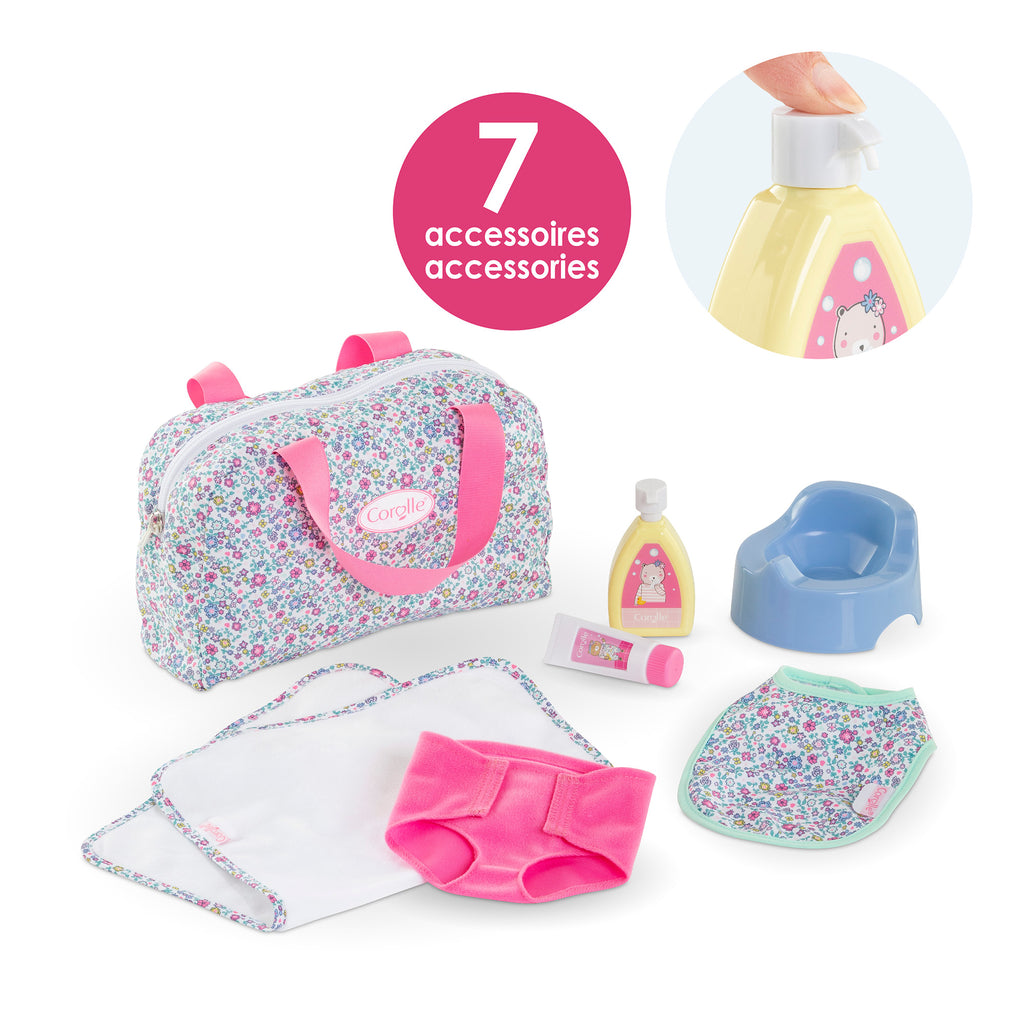 Coffret Accessoires À Langer Floral 36 Et 42 Cm