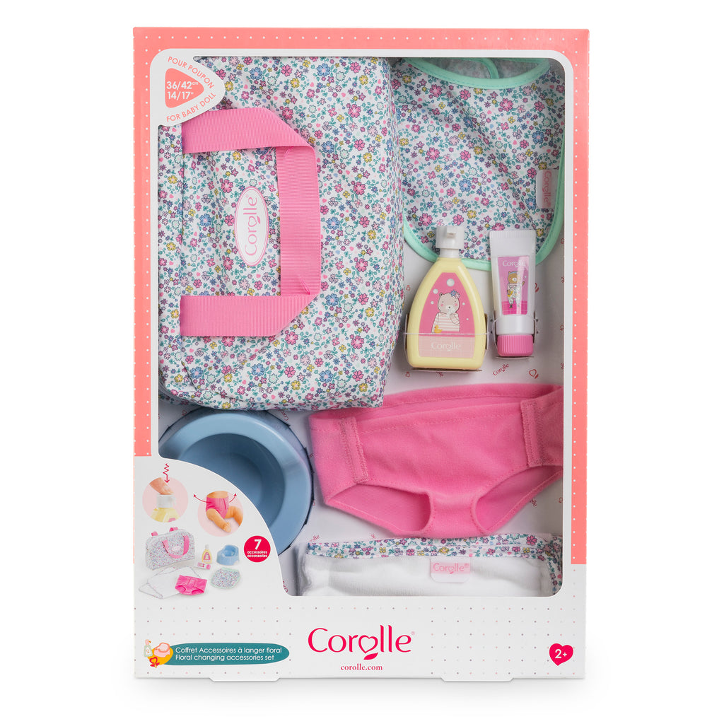 Coffret Accessoires À Langer Floral 36 Et 42 Cm