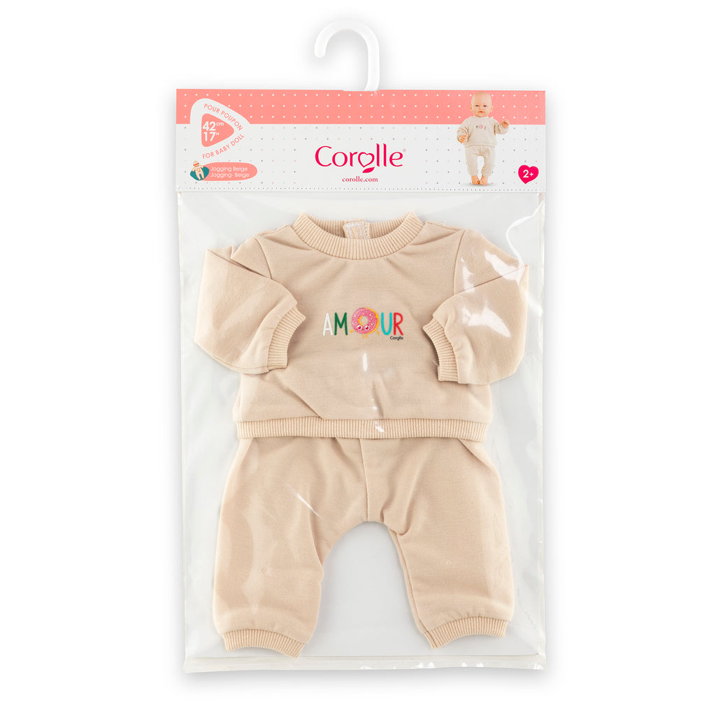 Jogging Beige Pour Poupon 42 Cm