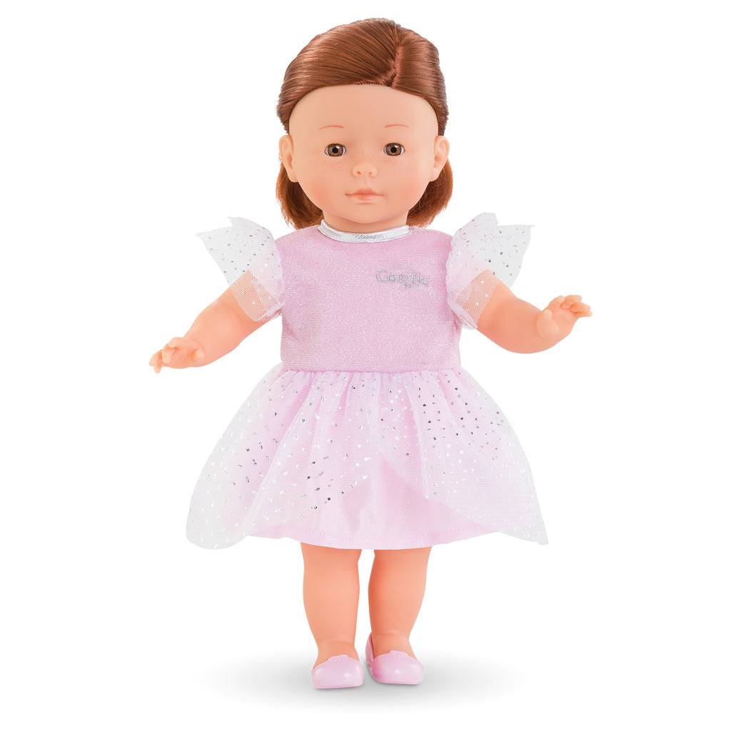 Robe Rose À Paillettes Pour Poupée Ma Corolle