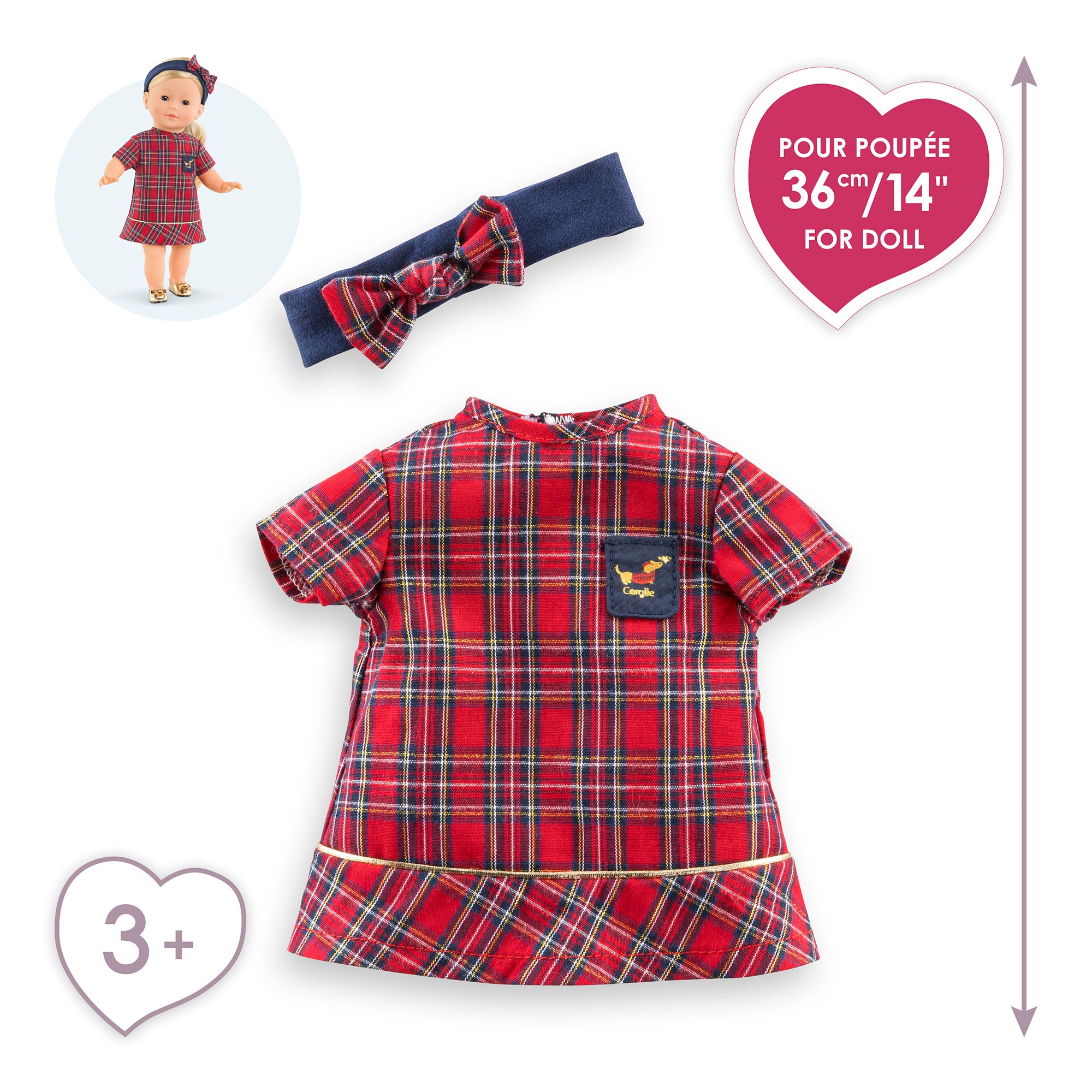 Robe Et Bandeau Corolle En Fêtes Pour Poupée Ma Corolle