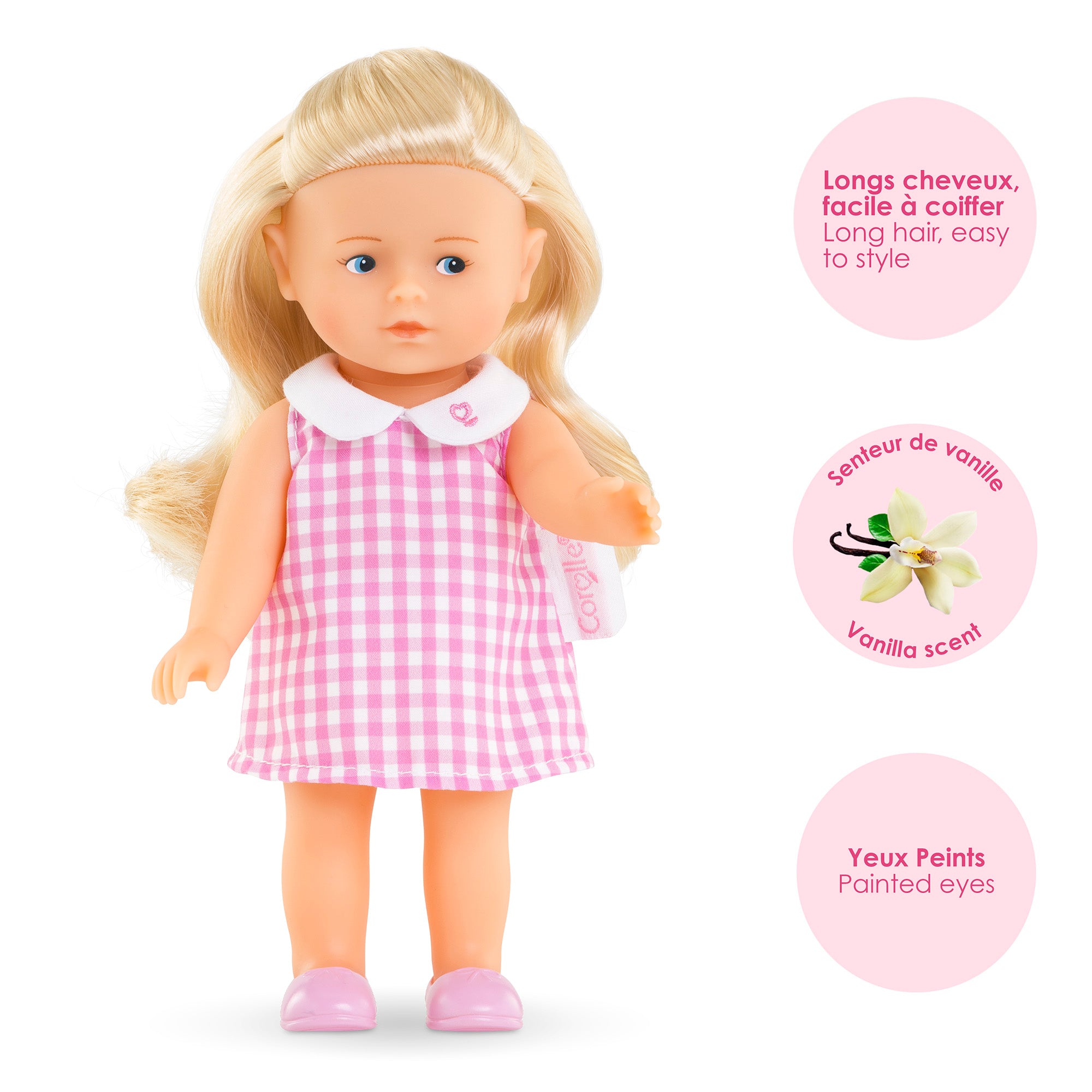 Poupée Mini Corolline Rosy - Vichy