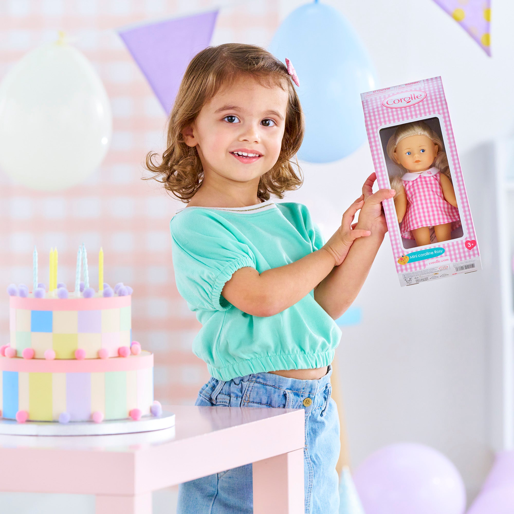 Poupée Mini Corolline Rosy - Vichy
