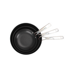 AirIron - Lot De 3 Poêles - Fonte - Noir