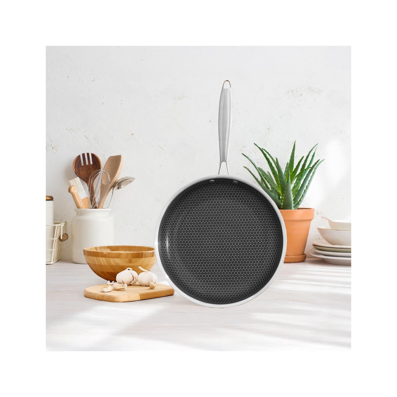 BlackSteel - Poêle - Inox Triplex - Argenté