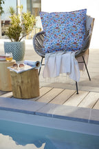 Danaé - Housse De Coussin - Polyester Imprimé + Enduction