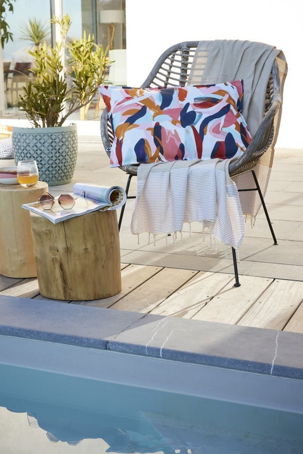 Julianne - Housse De Coussin - Polyester Imprimé + Enduction