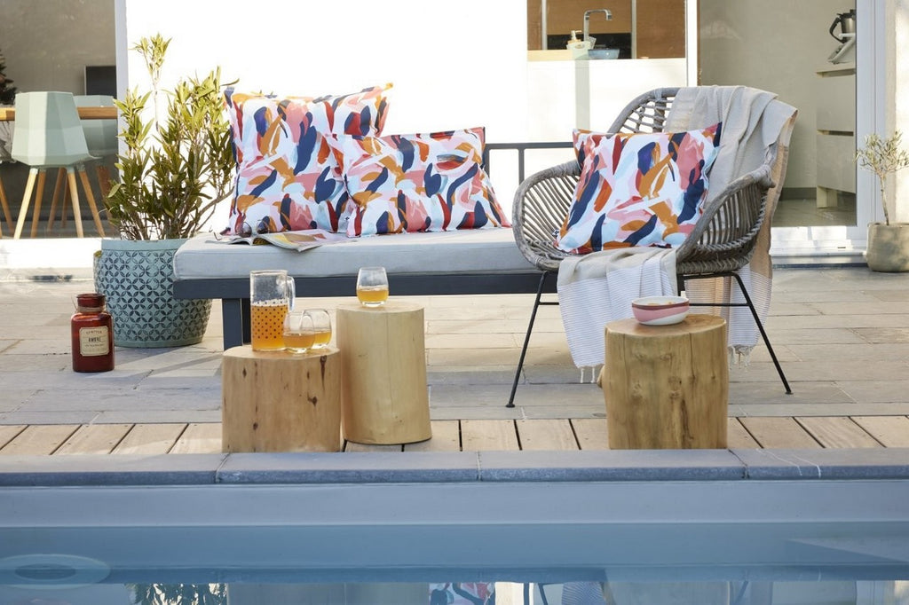 Julianne - Housse De Coussin - Polyester Imprimé + Enduction