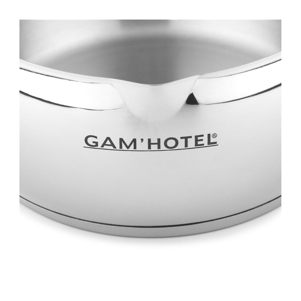 Gam'Hotel - 4 Rvs Kookpannen Inductie - 14/16/18/20 Cm - Zilverkleurig