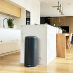 Papelera con pedal Urban de acero inoxidable - 30L - Gris