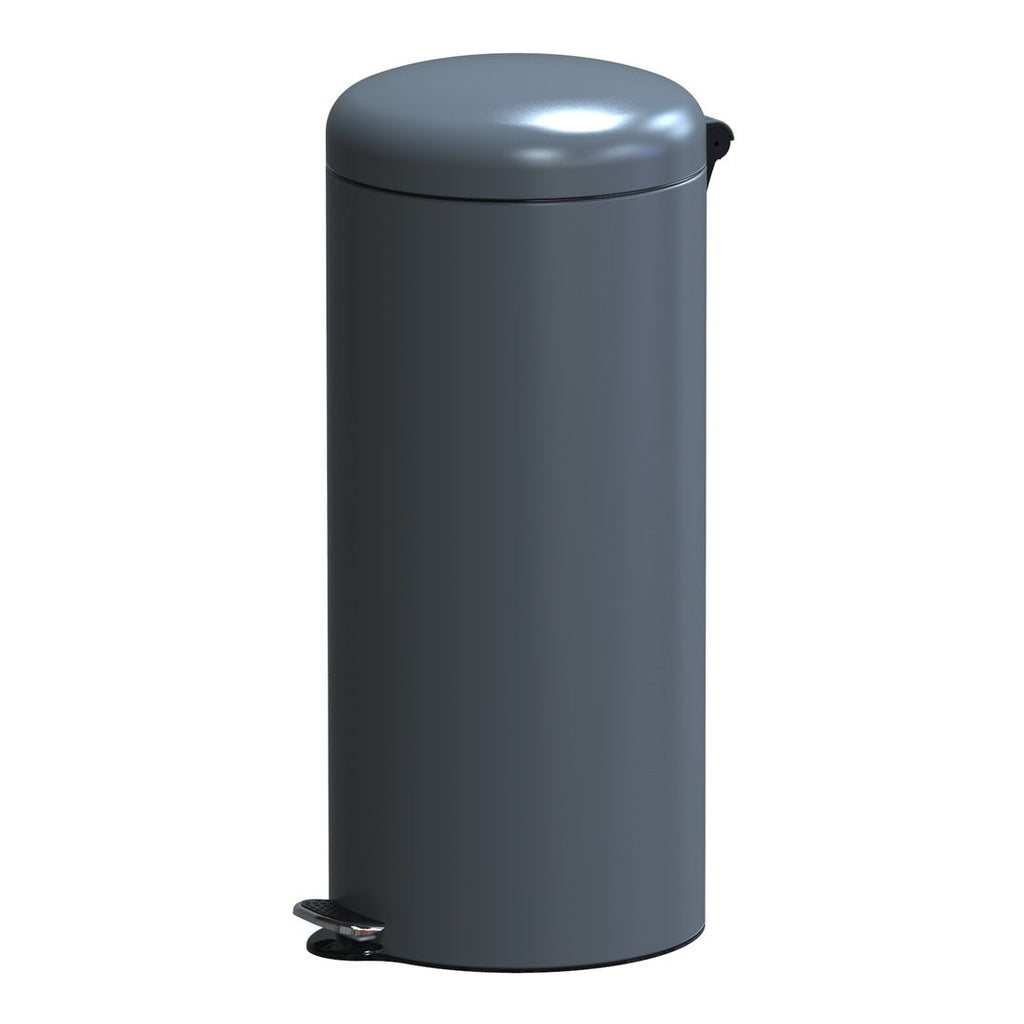 Papelera con pedal Urban de acero inoxidable - 30L - Gris
