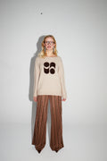 Charlie Trousers Cognac Stripes Made In Italy