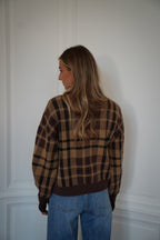Pull À Carreaux Esmee - Camel