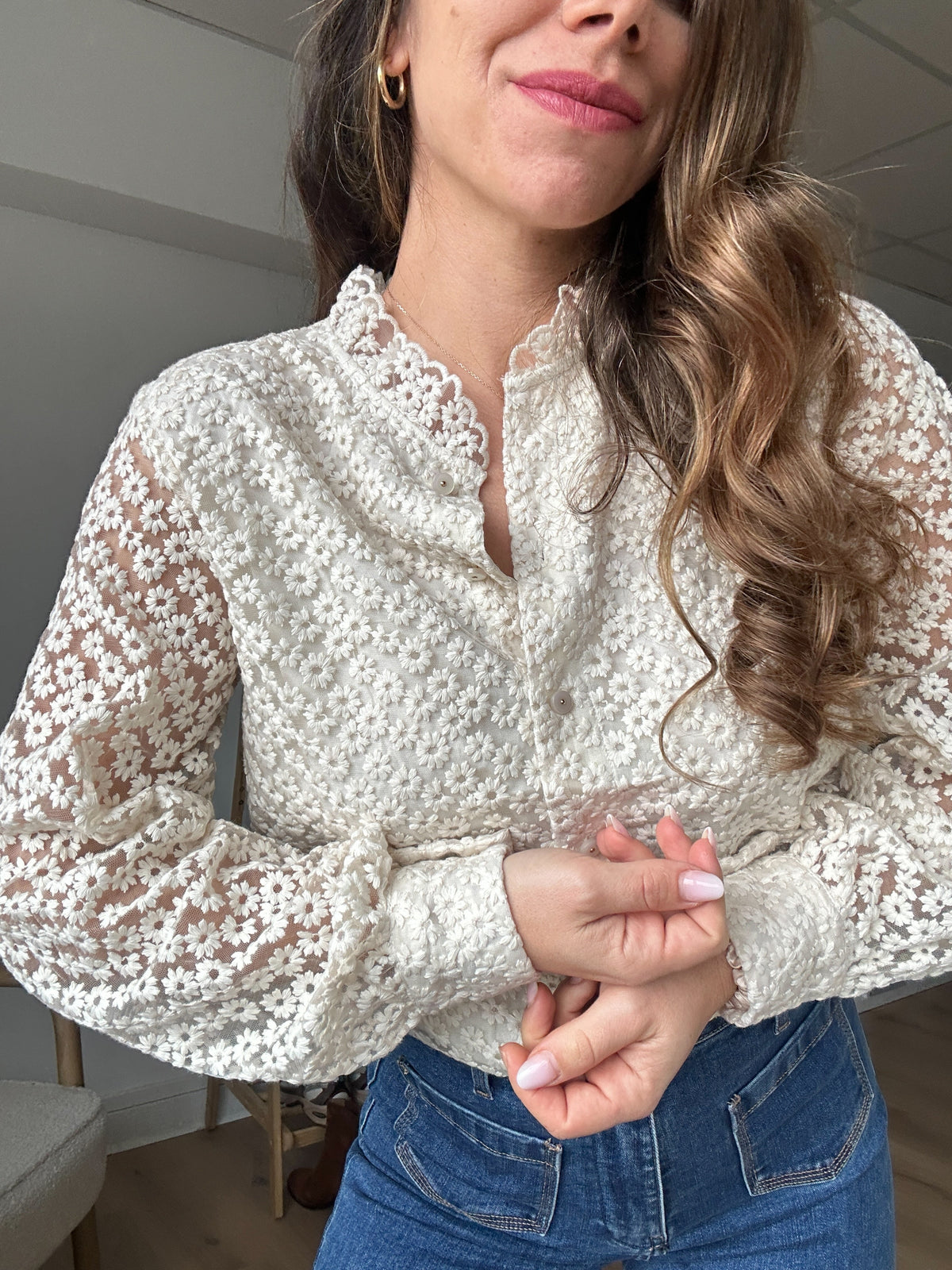 Blusa bordada Isaure