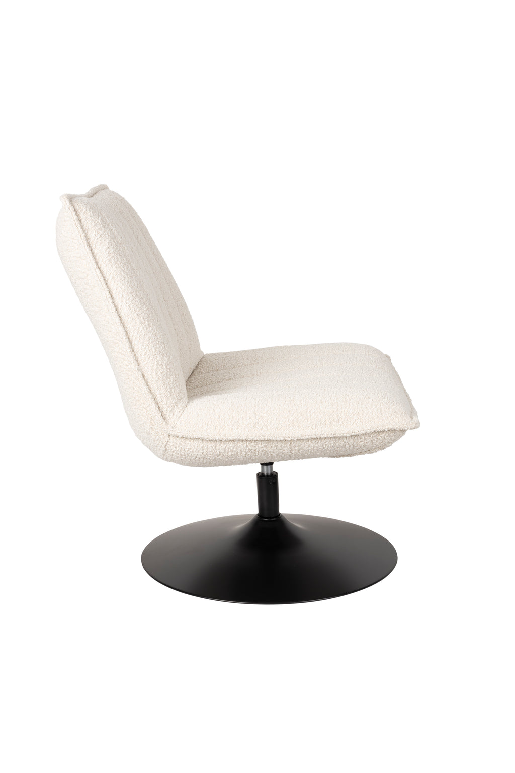 Jax Bouclé - Fauteuil Lounge - Tissu - Blanc Cassé