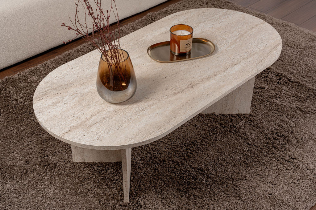 Sable - Coffee Table - Travertine