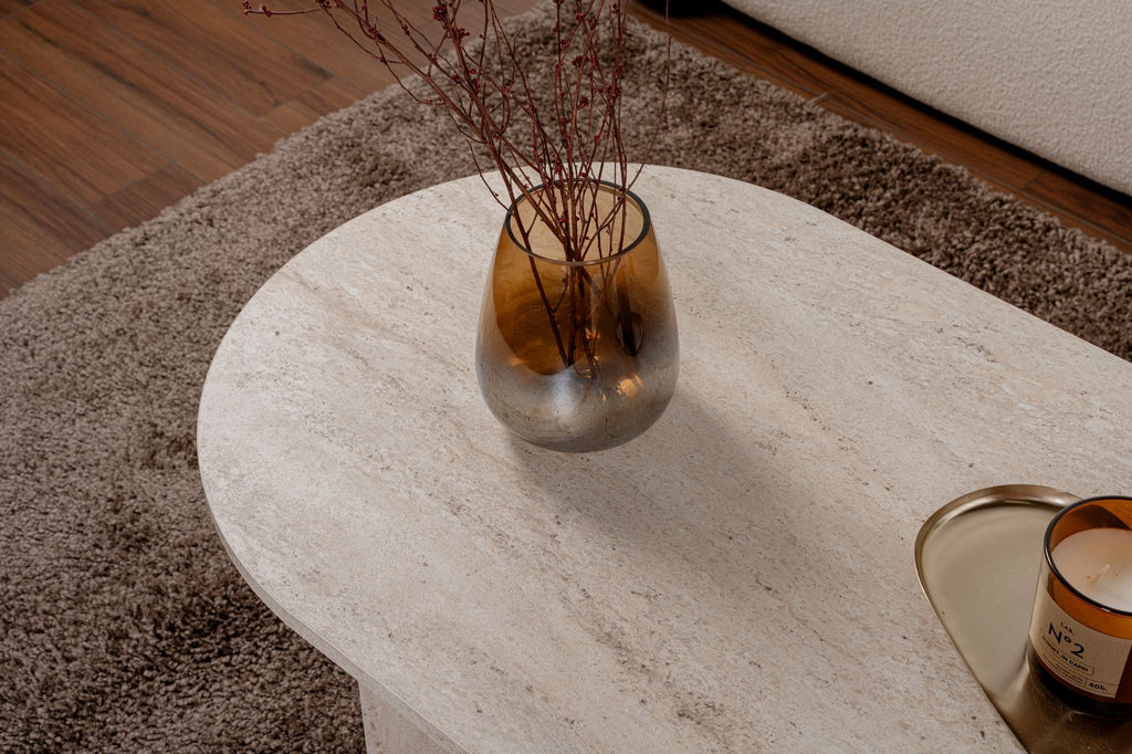 Sable - Coffee Table - Travertine