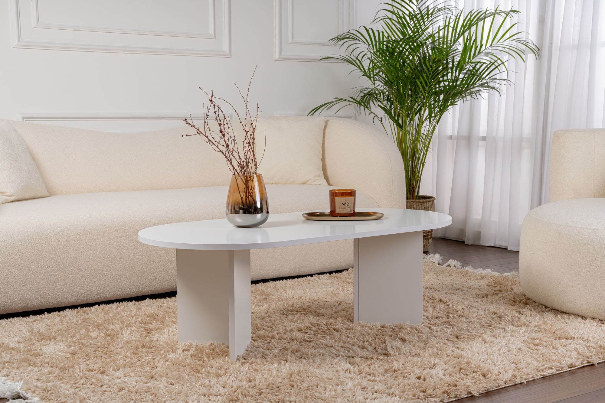 Sable - Coffee Table - White