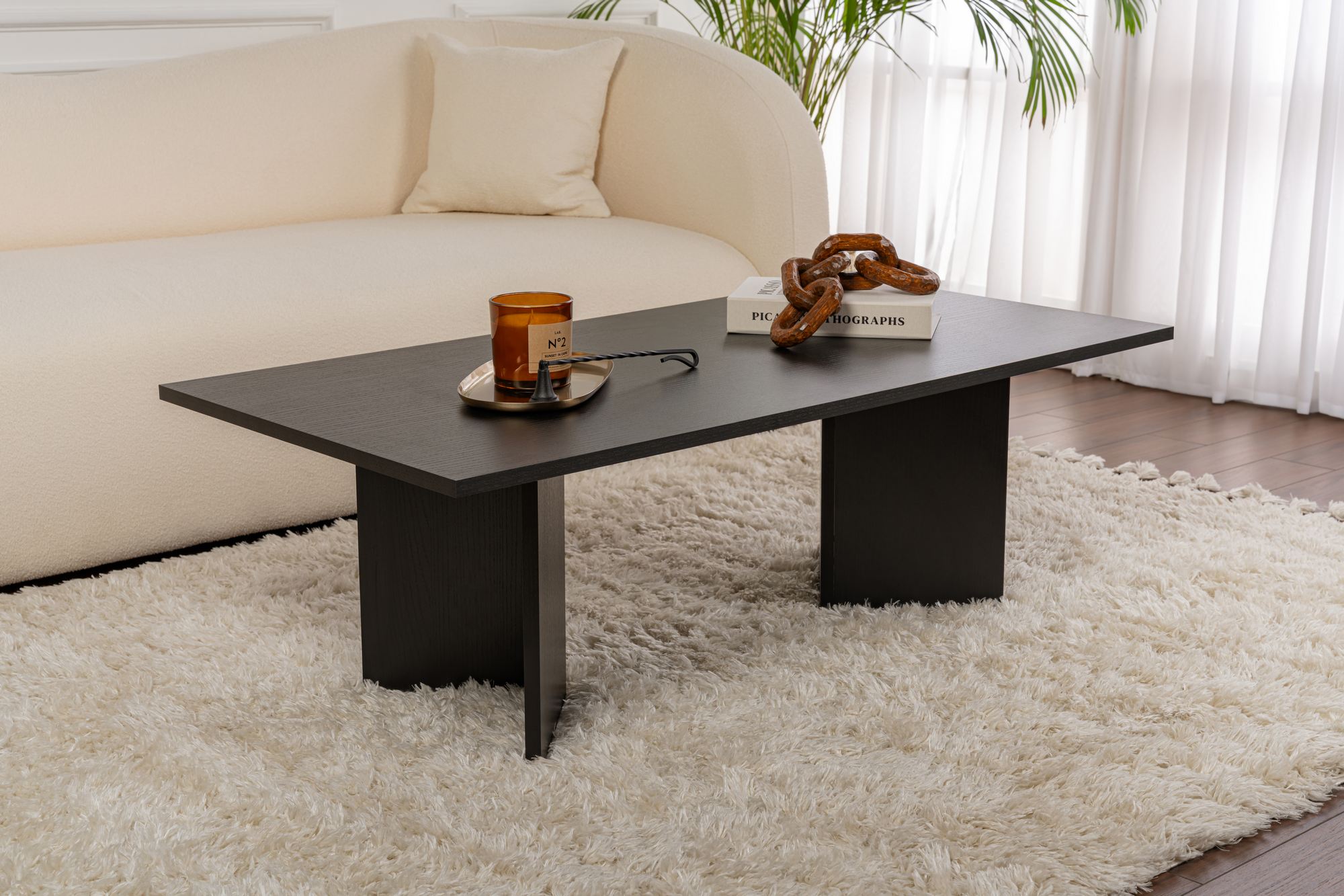 Sabin - Coffee Table - Black Wood