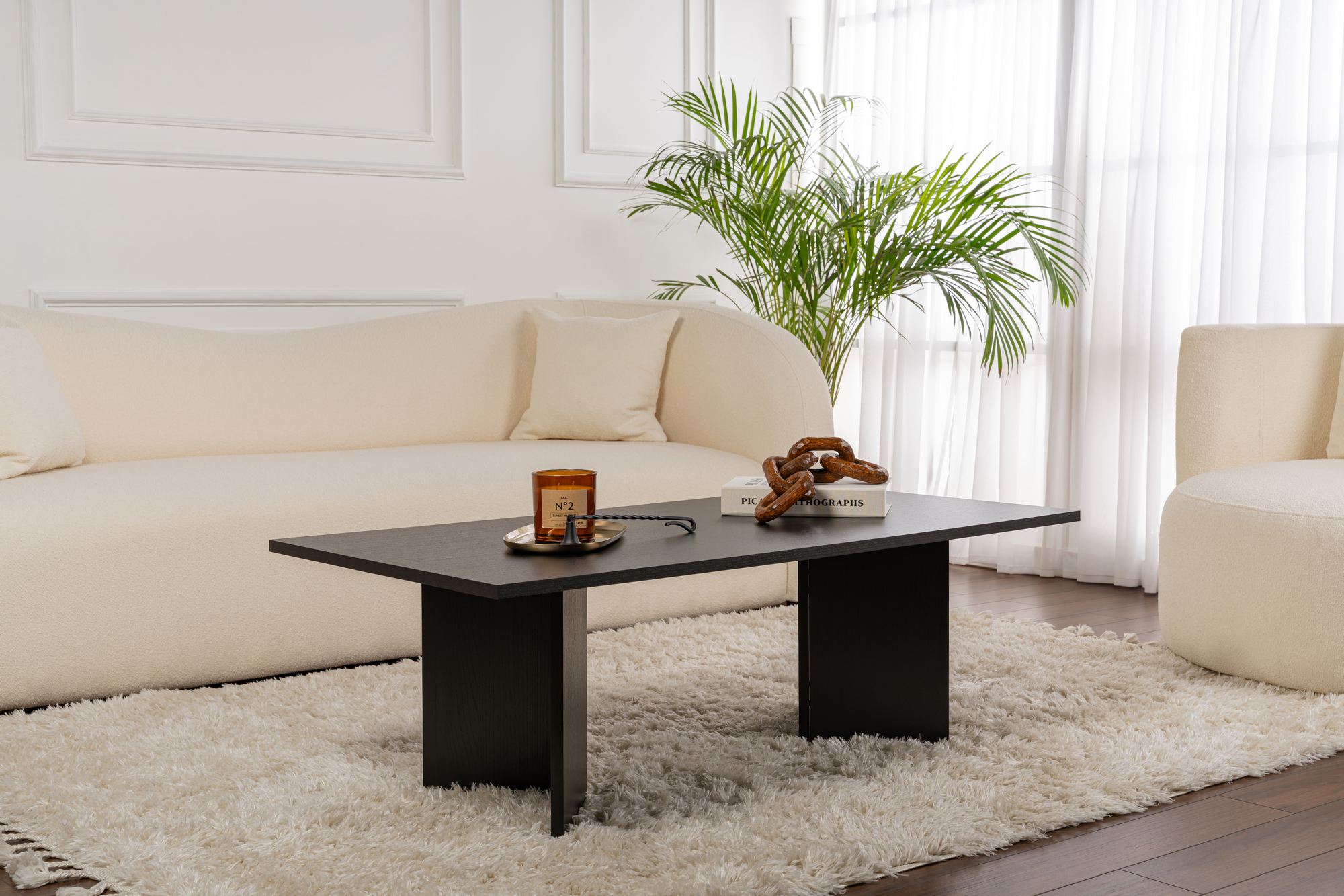 Sabin - Coffee Table - Black Wood