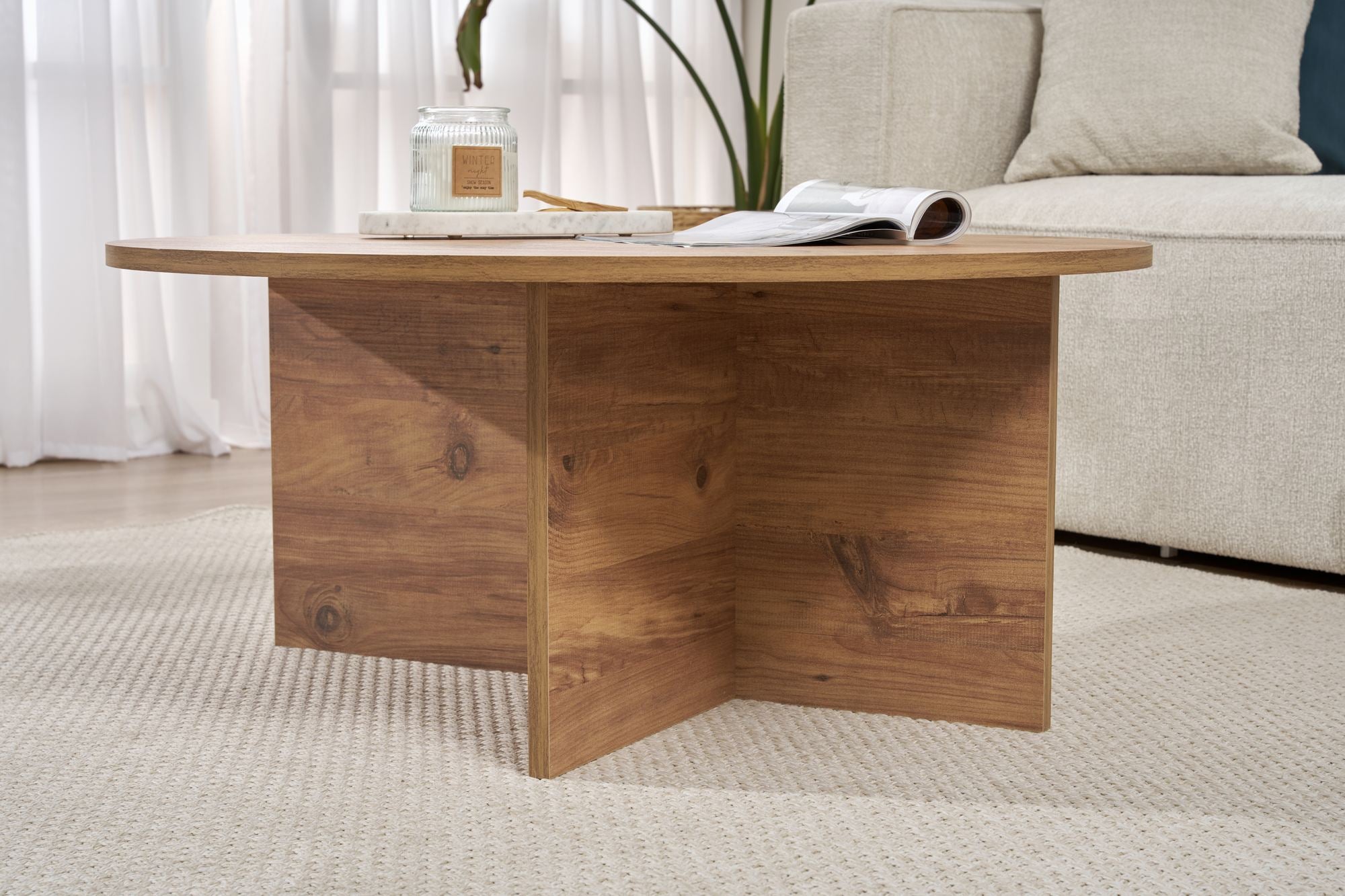 Soleil - Coffee Table - Atlantic Pine