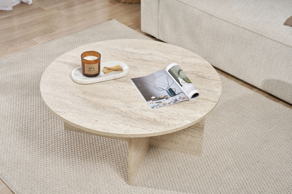 Soleil - Coffee Table - Travertine