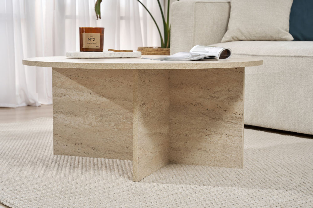 Soleil - Coffee Table - Travertine