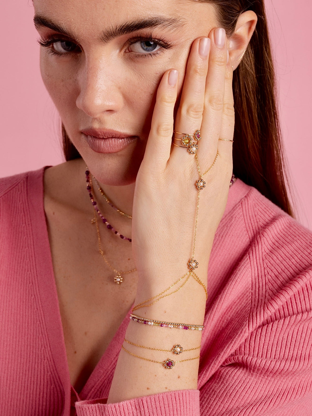 Bague Daisy - Rubis