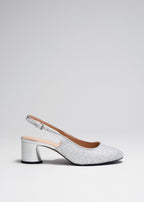 Shoes Hasel Block Heel Pump - Silver - Women