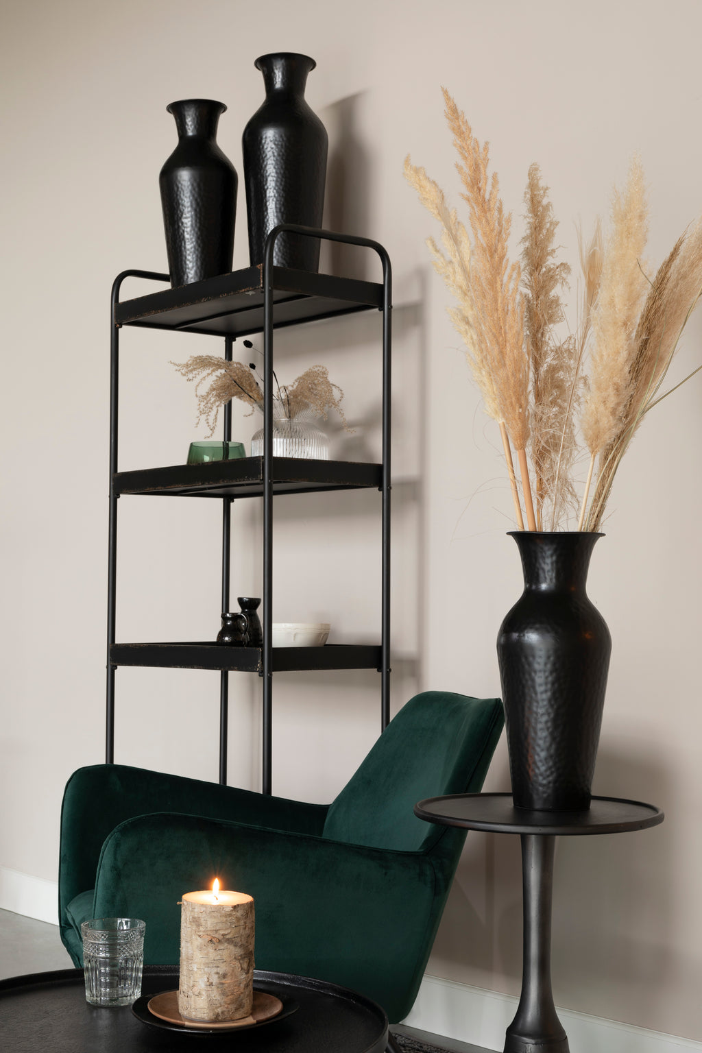 Noah - Table D'Appoint - Aluminium - Noir Antique