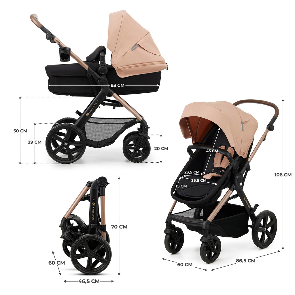 Cochecito Trío Moov 2 Beige