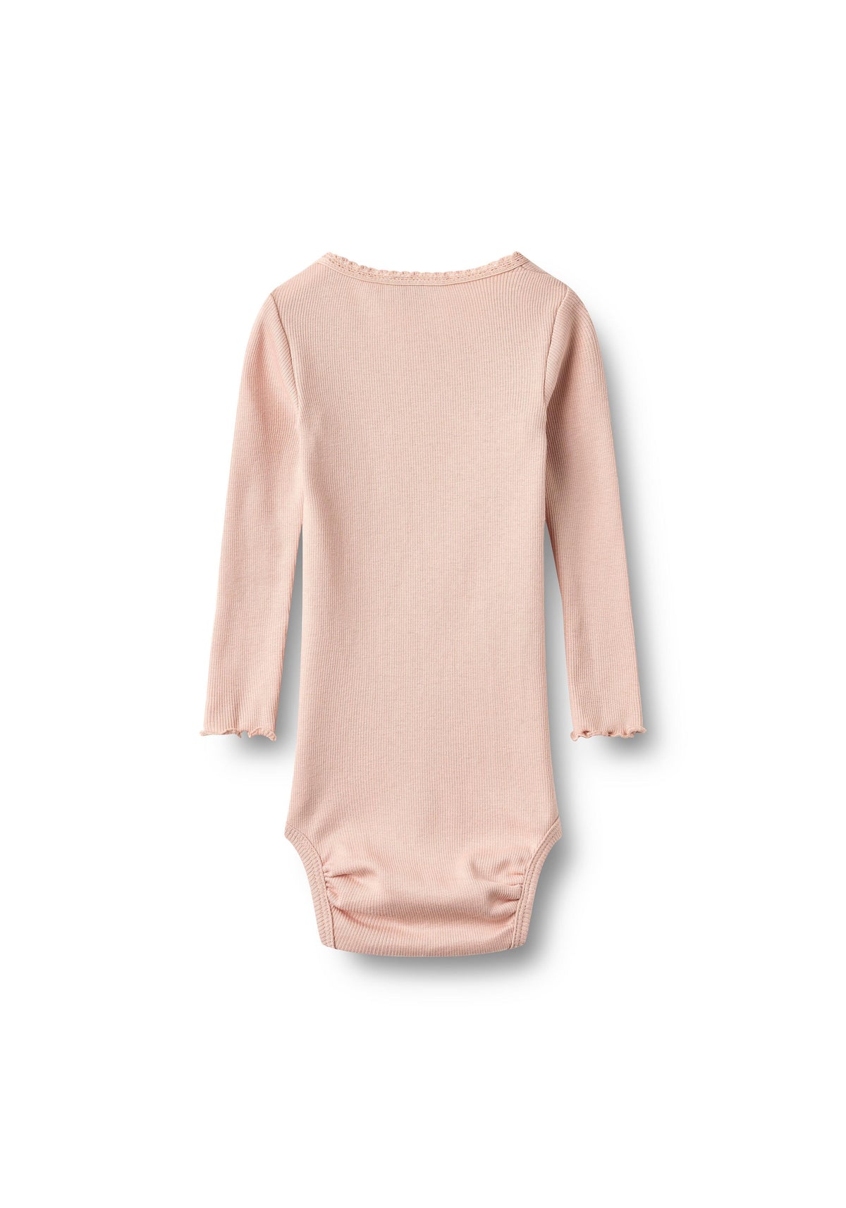 Body a costine a maniche lunghe Lotta - Rosa tenue