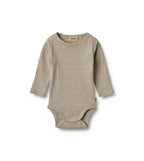 Långärmad Body Spencer - Gravel Melange