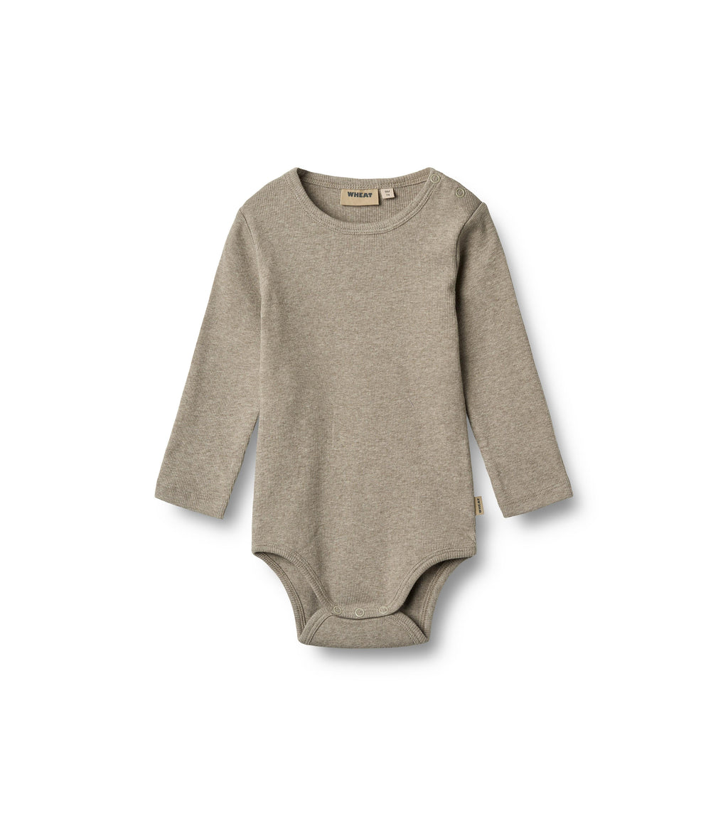 Långärmad Body Spencer - Gravel Melange