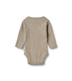 Långärmad Body Spencer - Gravel Melange
