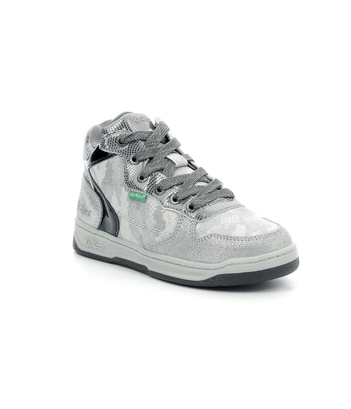 Kickers - Zapatillas altas Kicklax - Plata - Niño