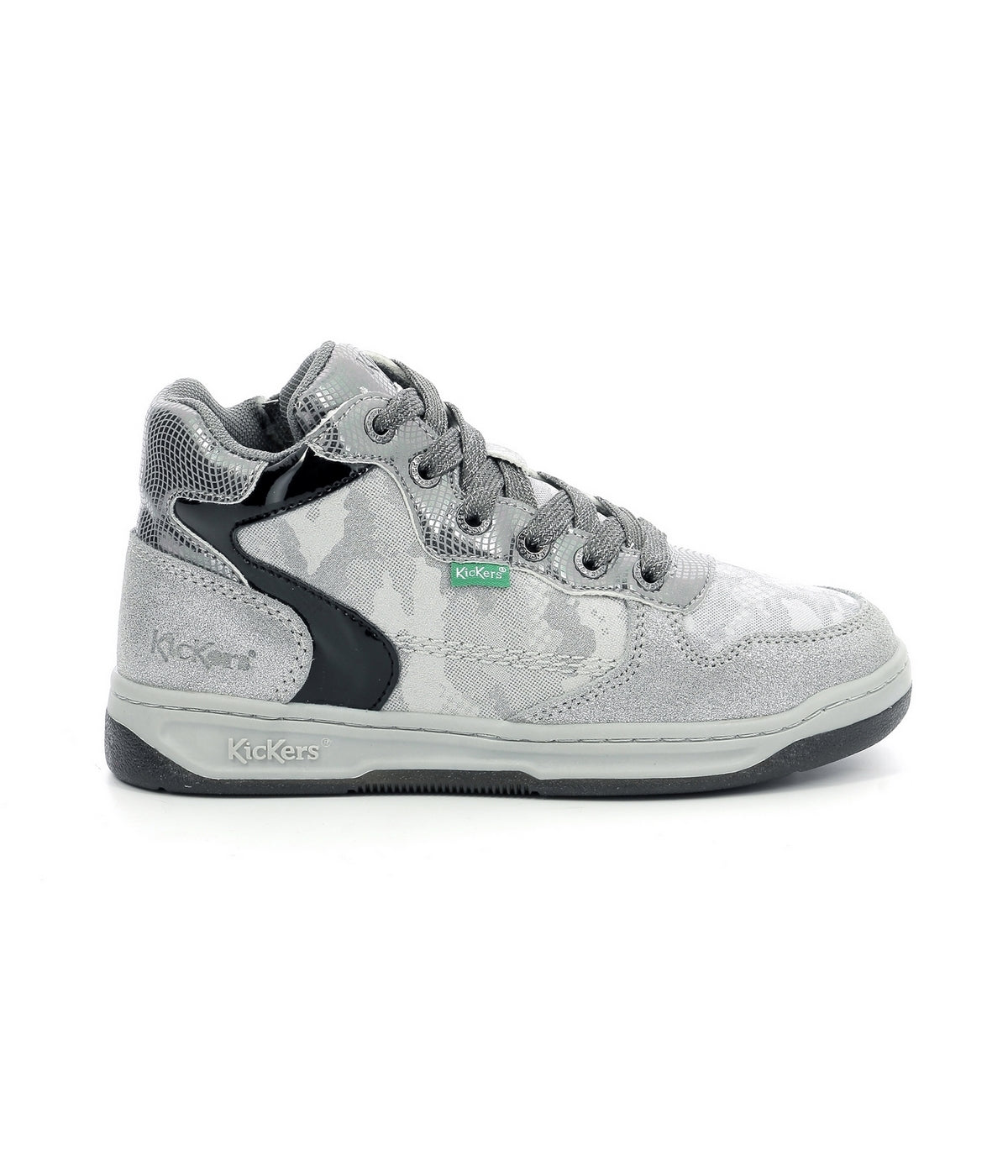 Kickers - Zapatillas altas Kicklax - Plata - Niño