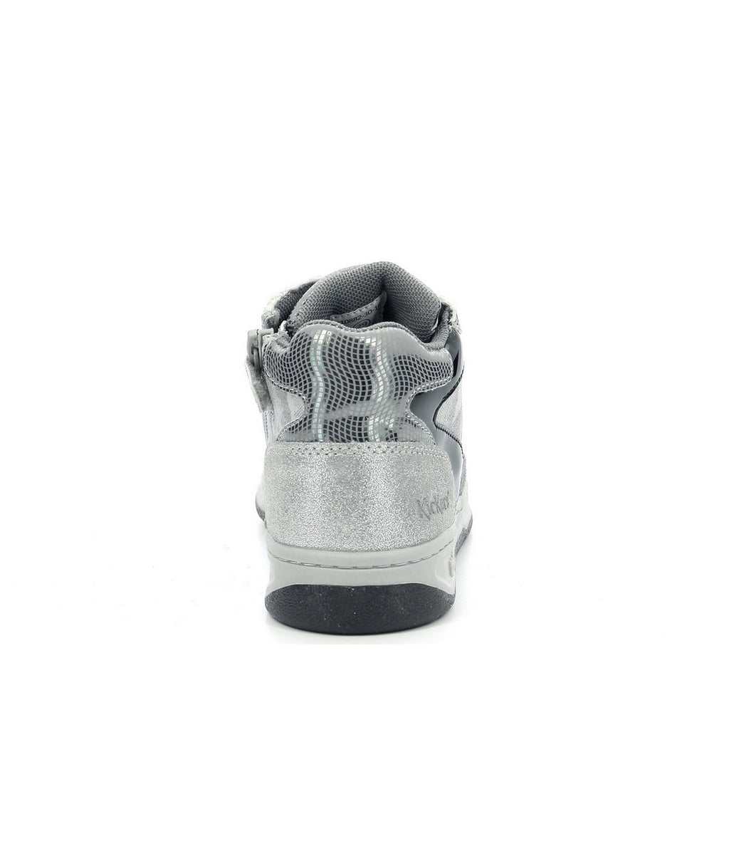 Kickers - Zapatillas altas Kicklax - Plata - Niño