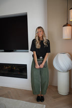 Pantalon Velours Elly - Kaki