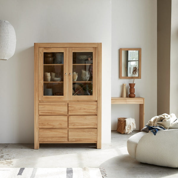 Eden - Kredens - Teak - Naturalny
