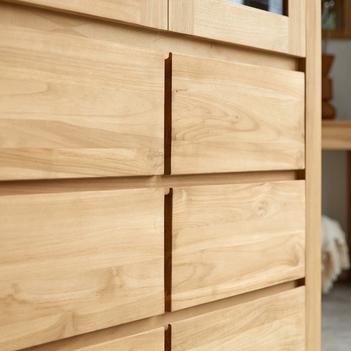 Eden - Geschirrschrank - Teak - Natur