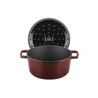 MasseIron - Cocotte Ronde - Fonte Émaillée - Merlot