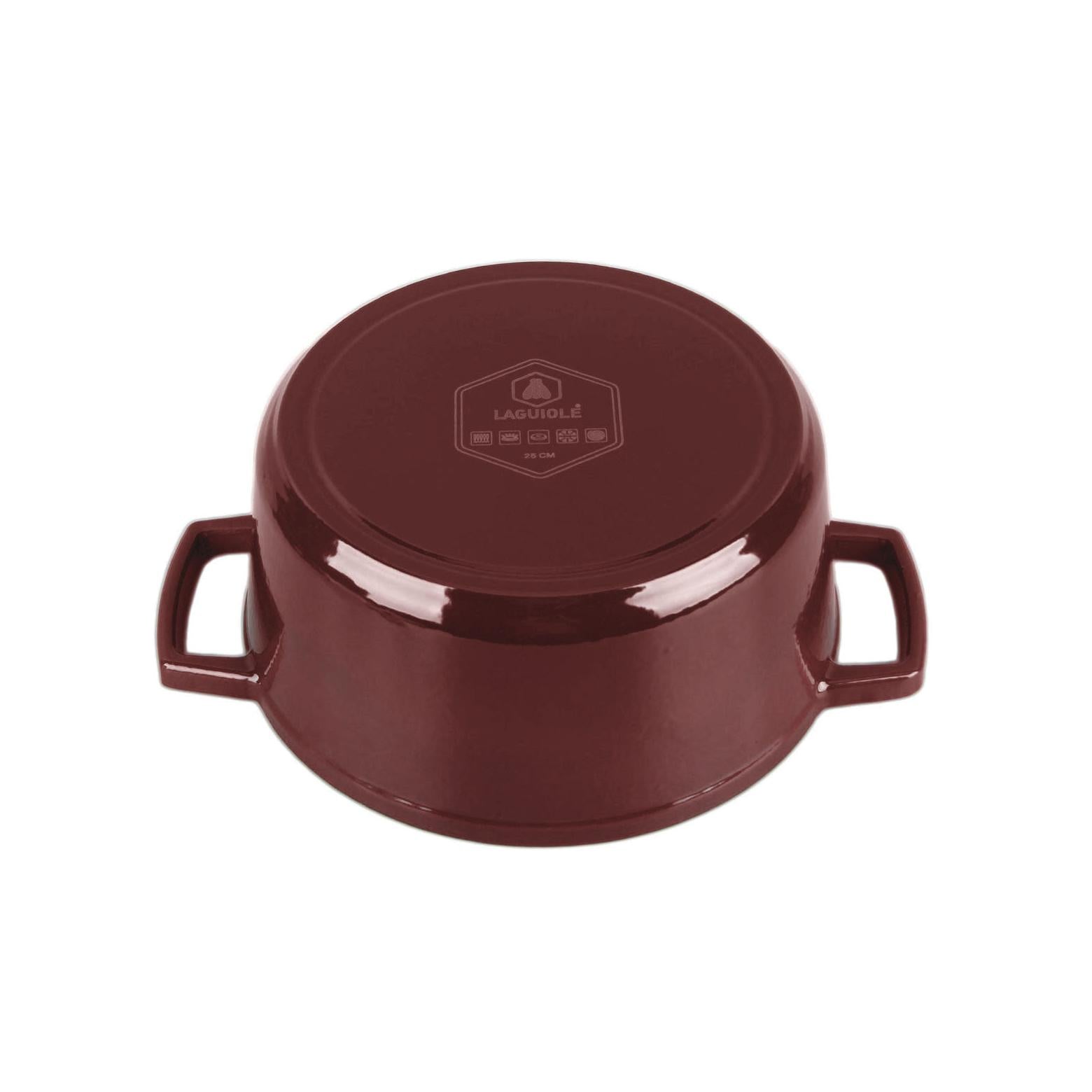 MasseIron - Cocotte Ronde - Fonte Émaillée - Merlot