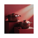 MasseIron - Cocotte Ronde - Fonte Émaillée - Merlot