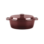 MasseIron - Cocotte Ovale - Fonte Émaillée - Merlot