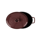 MasseIron - Cocotte Ovale - Fonte Émaillée - Merlot