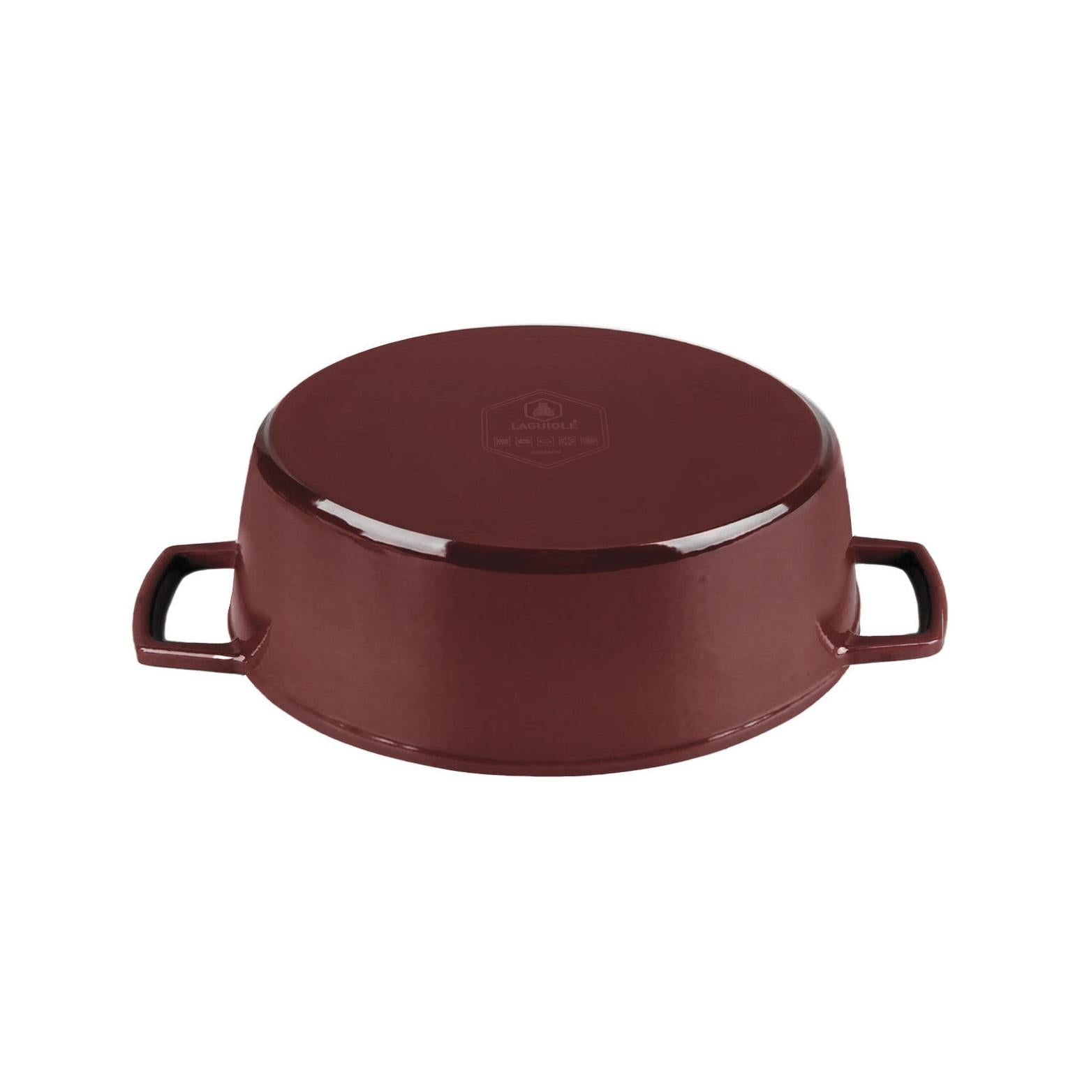 MasseIron - Cocotte Ovale - Fonte Émaillée - Merlot