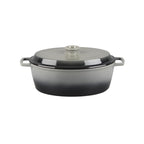 MasseIron - Cocotte Ovale - Fonte Émaillée - Ardoise